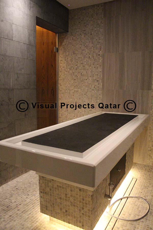 Scrub Room in Qatar, غرف فرك الجسم في قطر, Scrub Room Construction