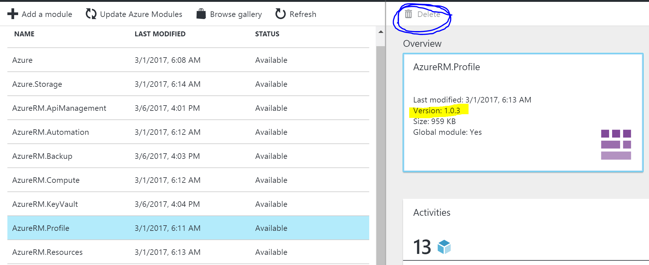 Visual Studio Geeks Azure Automation Fix Failing Module Upgrade in