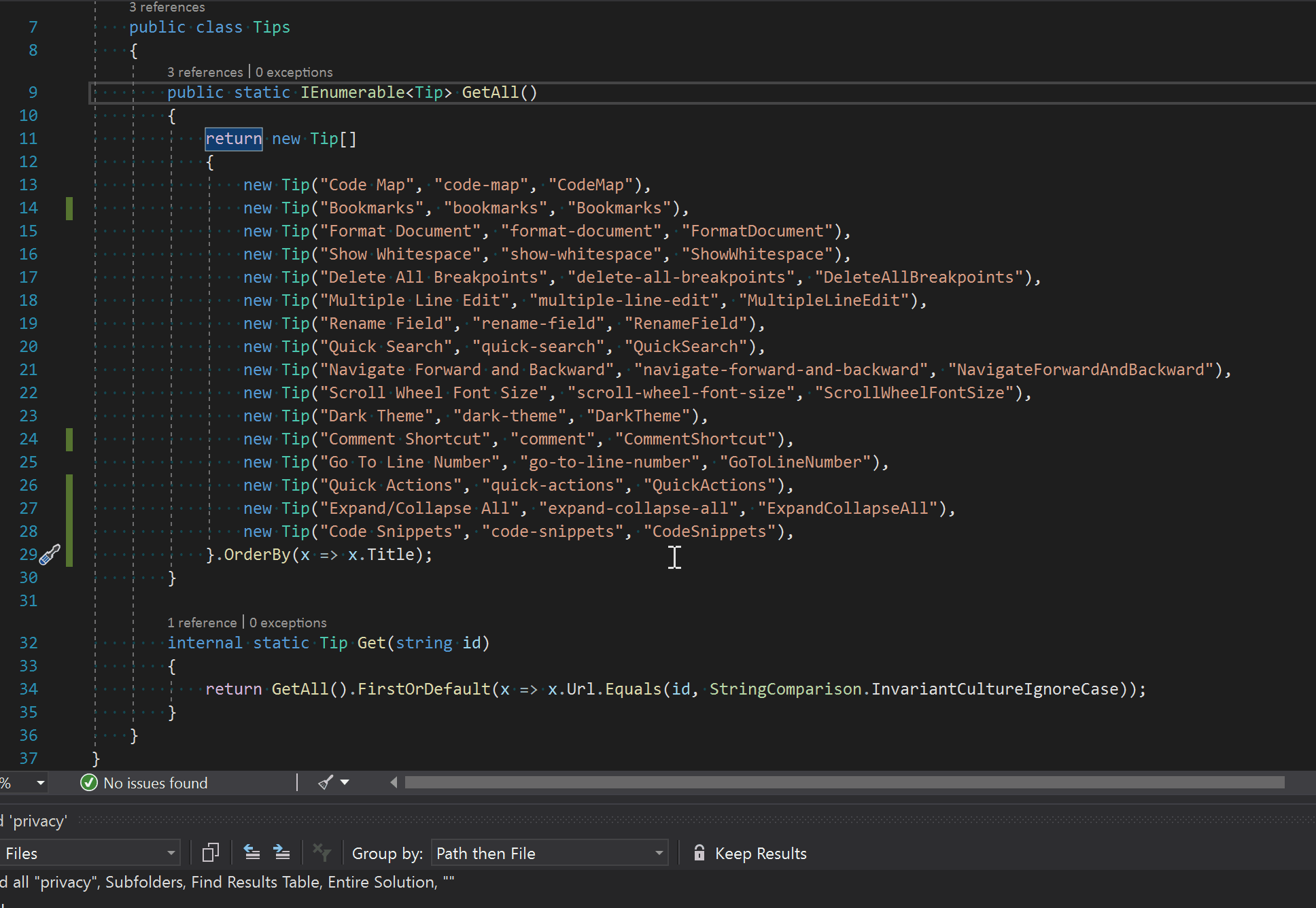 Visual Studio Code Json Collapse All