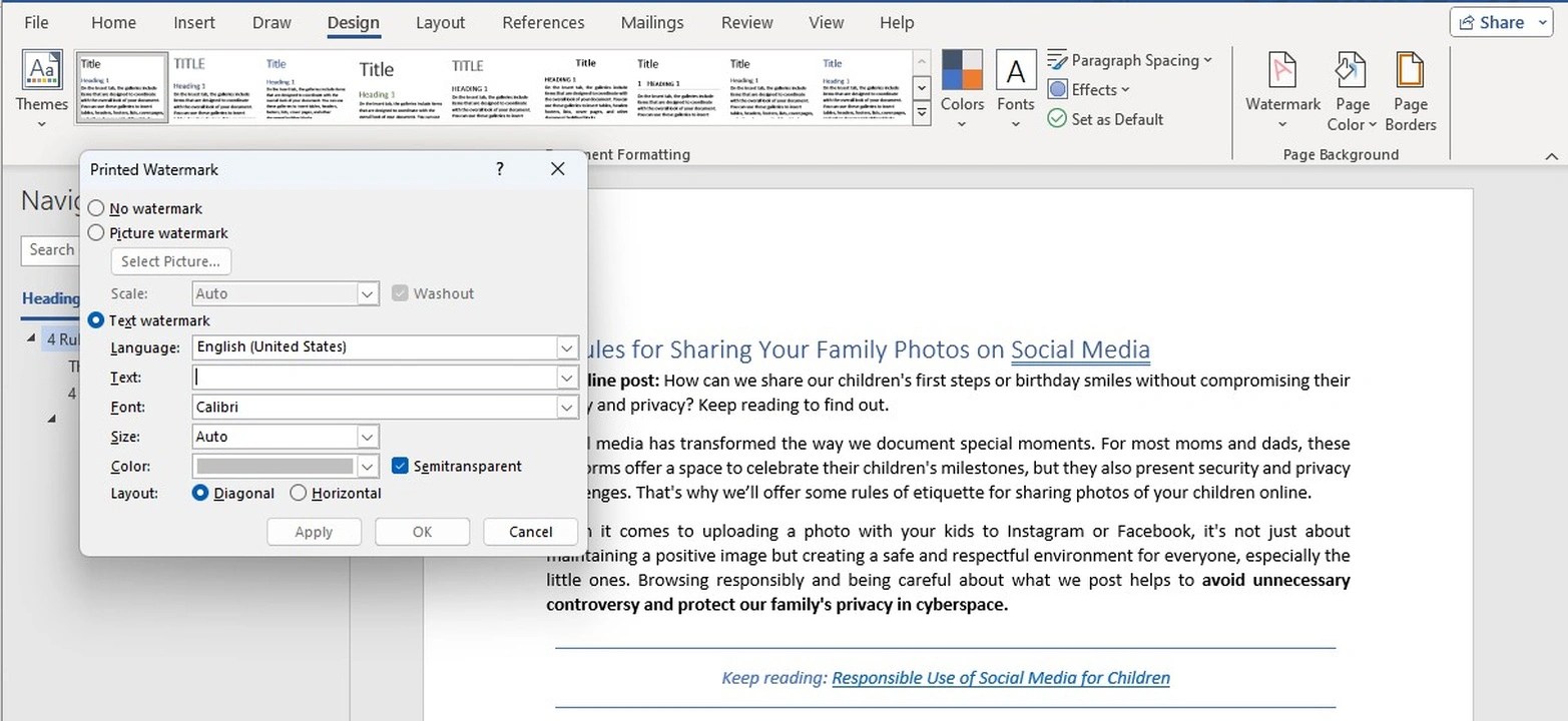 How to Add a Watermark in Word Visual Watermark Blog