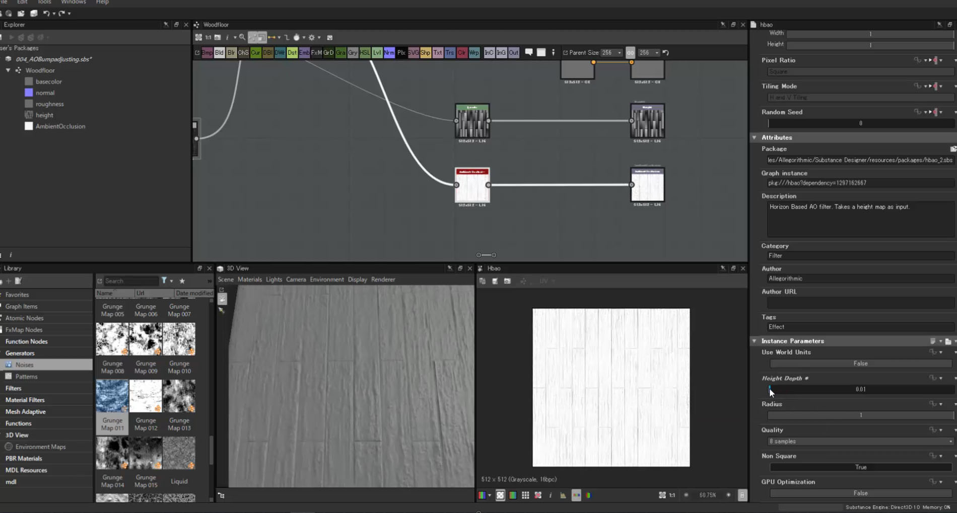 Substance Designerを使って木の床「ウッドフロアー」を作る日本語チュートリアル Visutor