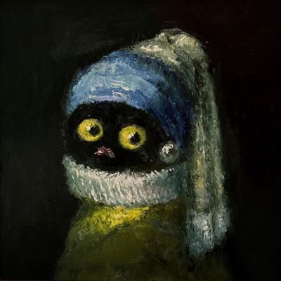 "Kbomb Johann Vermer, La jeune fille à la perle", 2023