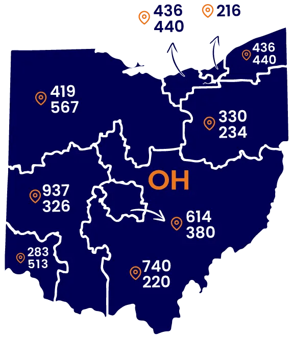 Ohio Phone Numbers for Area Codes 216, 440, 330, & More