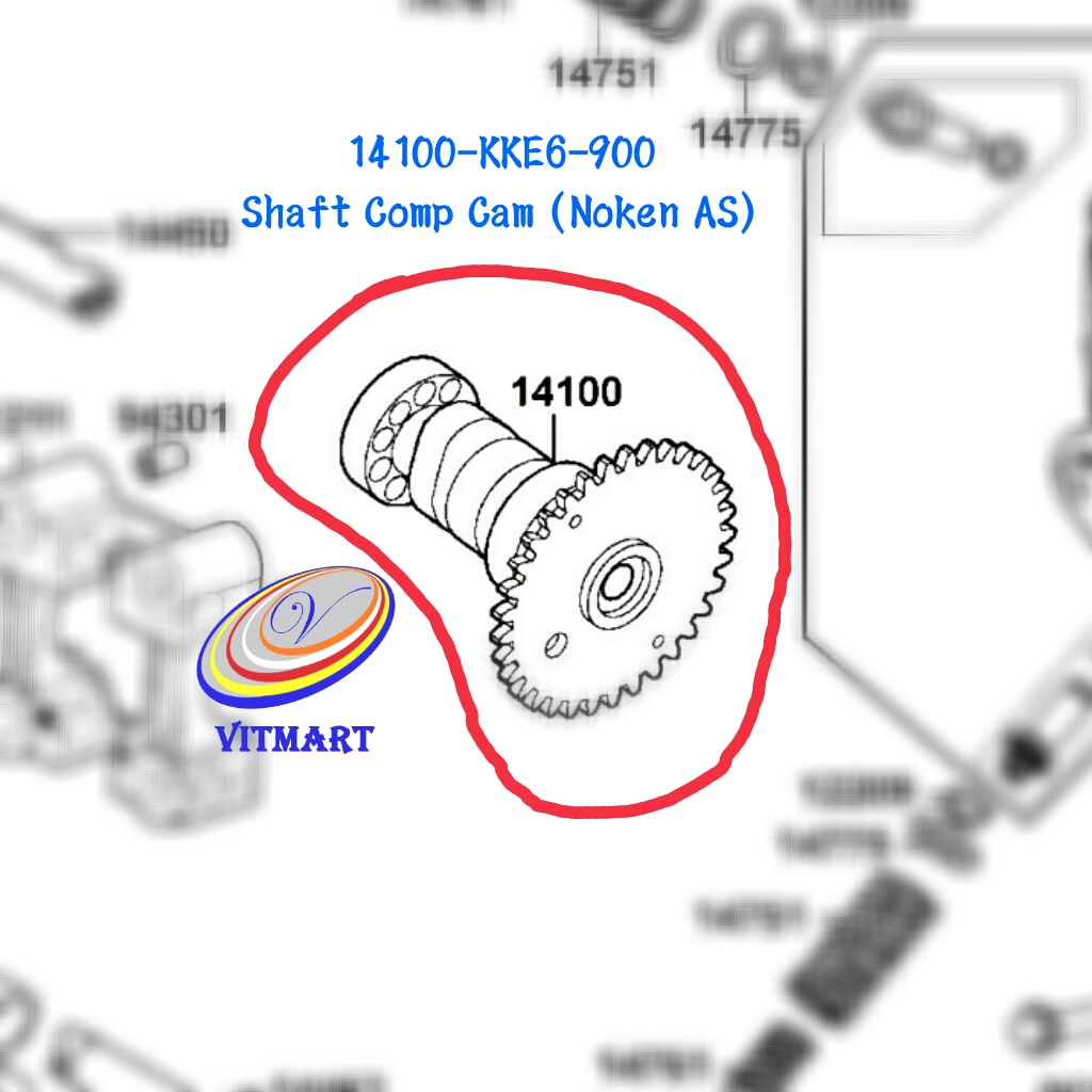 Noken AS (Shaft Comp Cam) Kymco Trend SR 125cc *ORIGINAL*