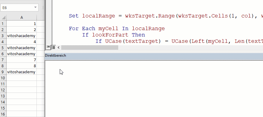 VBA How to locate a value in an Excel row? Useful code