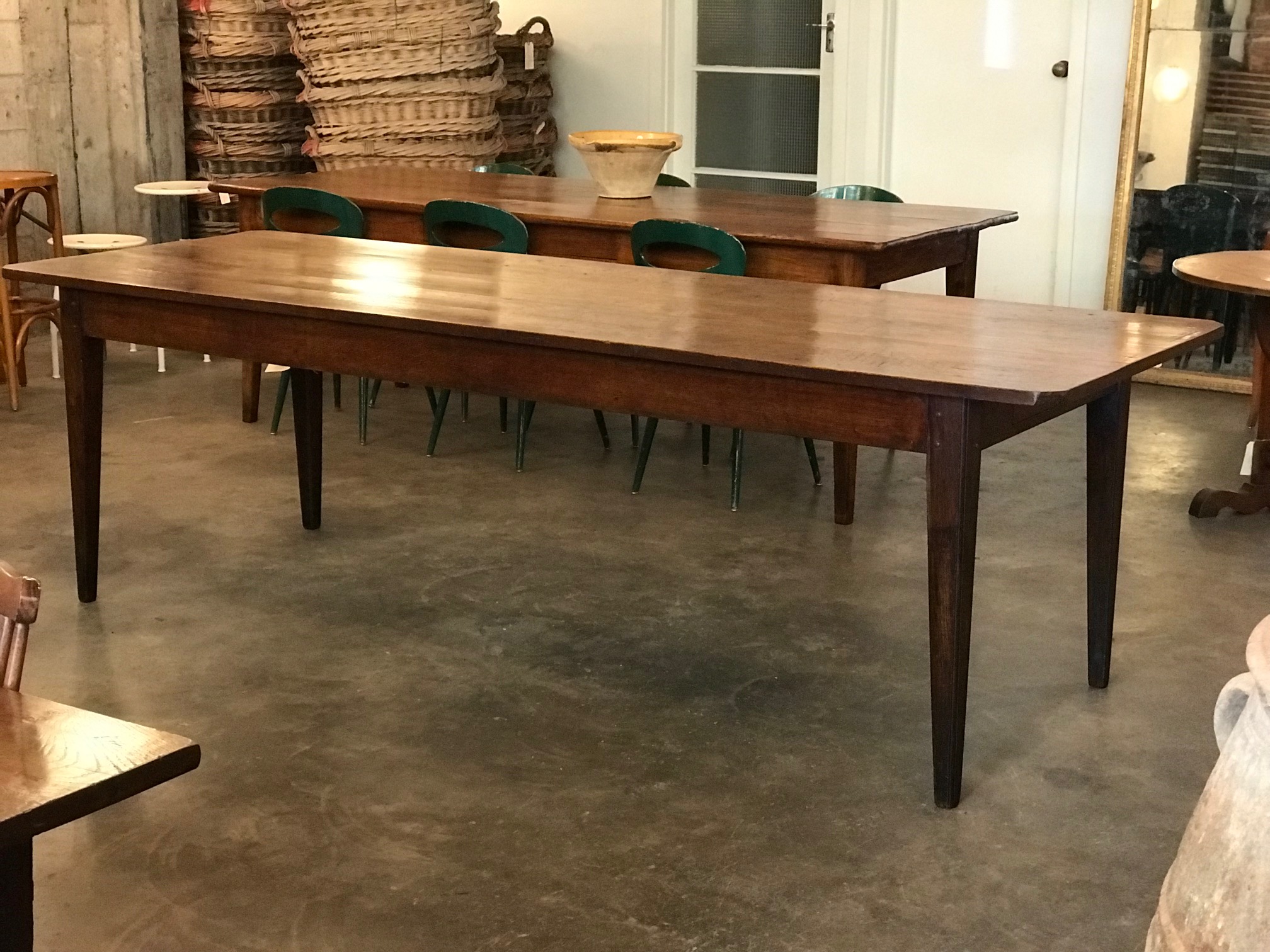 French antique dining table 2.5m in Sold Vitrine