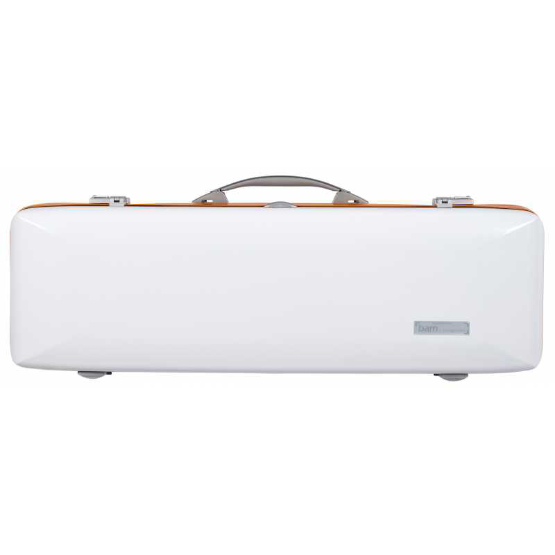 BAM ICE SUPREME Hightech Oblong Violin Case White Orange Version