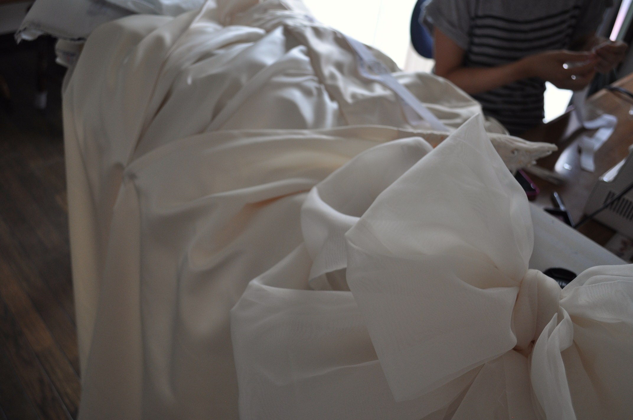 Making Wedding Dress Pt. 11 Balloon Train Vivat Veritas