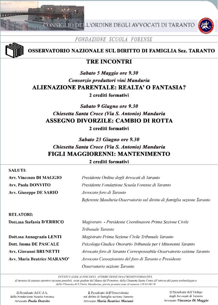 Manduria. Tre Giornate Di Formazione Per Gli Avvocati Del Foro Manduriano | Viv@Voce 1024_x_733_jpg