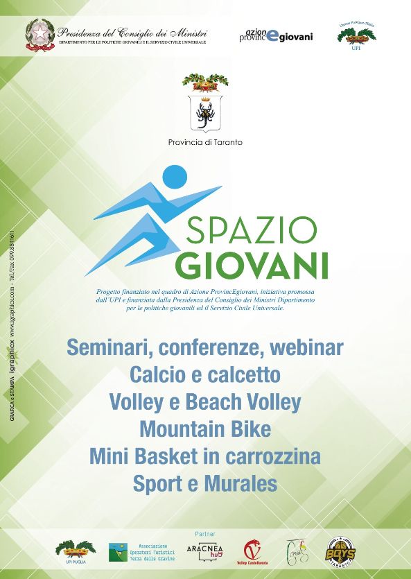 LO SPORT CHE EDUCA ED UNISCE. LA PROVINCIA DI TARANTO DÀ IL VIA AL