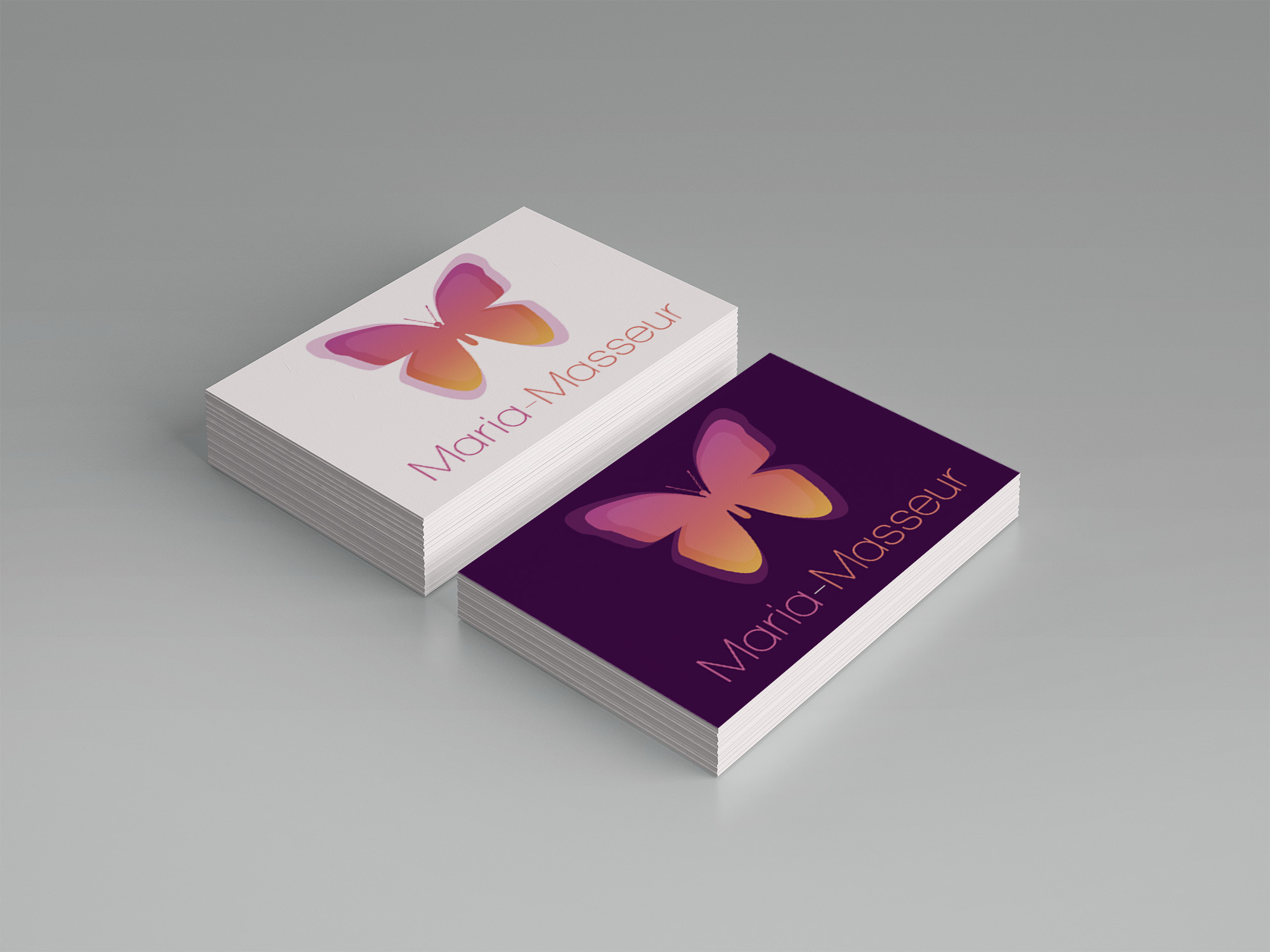 Business card design for Masseur Order your Business Card Design today