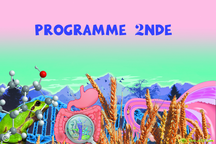 Le nouveau programme de seconde en SVT Vive les SVT