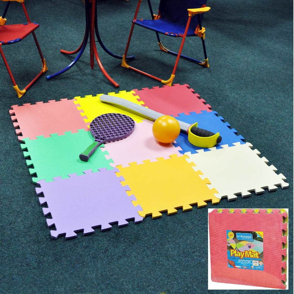 9Pcs Large Interlocking Play Mats Kids Baby Children Soft Foam Floor
