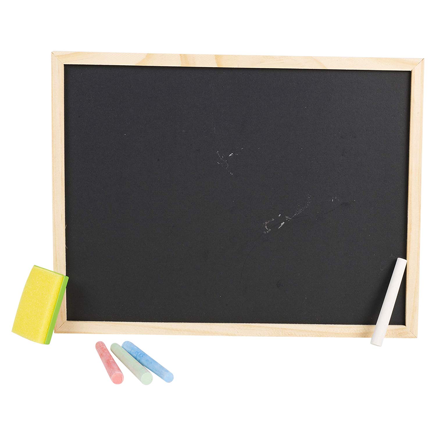 A4 Chalkboard Children Fun Kids Black Chalk Board Dry Wipe Blackboard