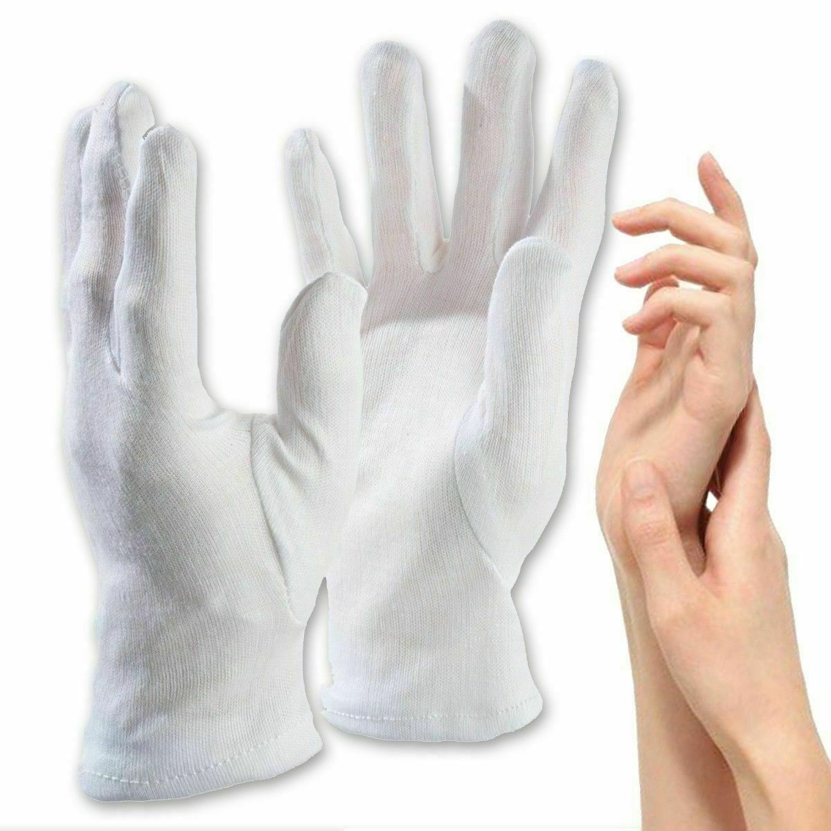 1 Pair Dermatological Cotton Gloves Moisturising Hand Cream Dry Skin