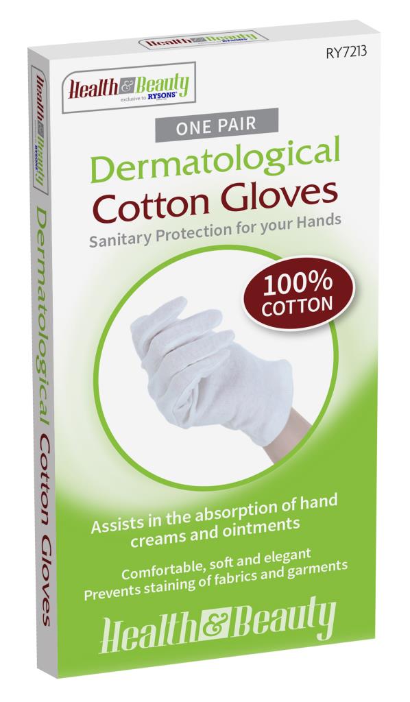 1 Pair Dermatological Cotton Gloves Moisturising Hand Cream Dry Skin