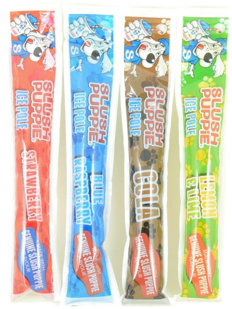 Original 60 Pk Slush Puppy Puppie Ice Pops Poles Lollies Kids Party