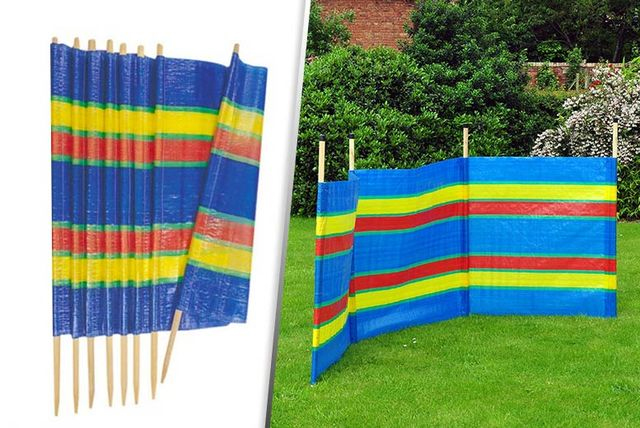 4 / 8 Pole Beach Holiday Caravan Camping Windbreak Tall Windbreaker