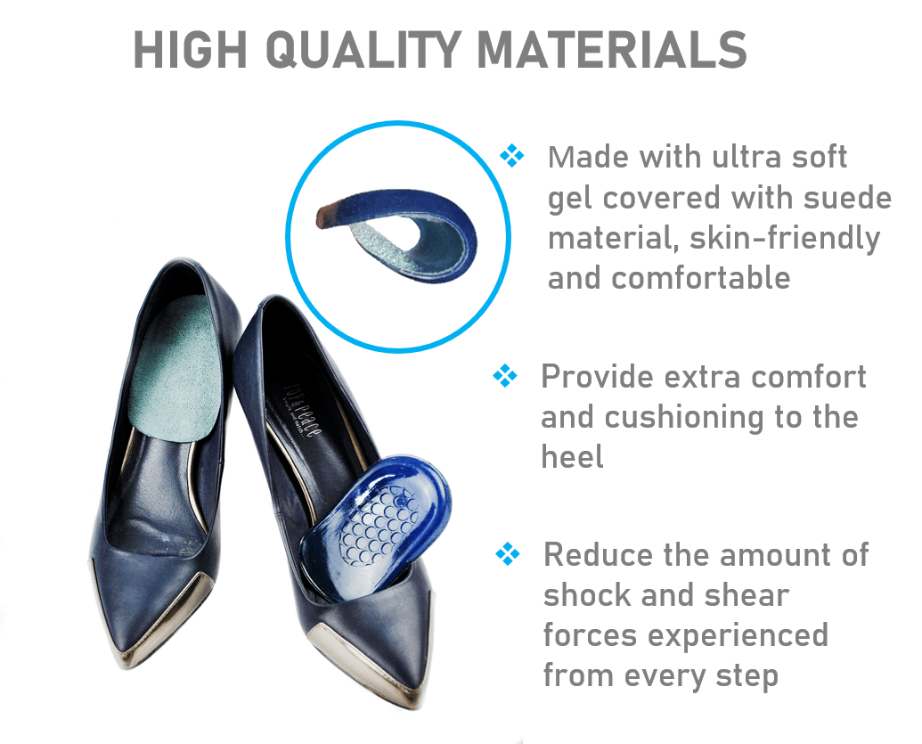 Suede Heel Cups VIVOFOOT