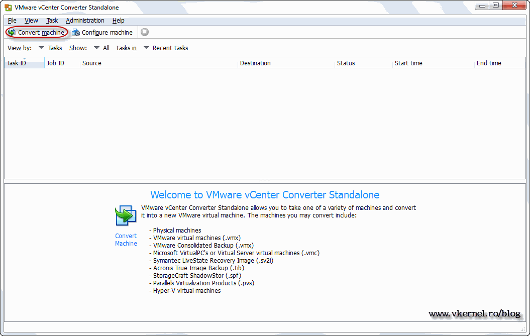 Convert virtual machines using VMware vCenter Converter 5 Adrian