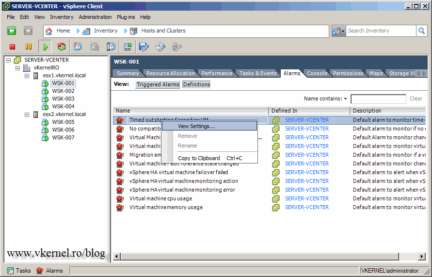 Configuring VMware vCenter Server Alarms Adrian Costea&#039,s blog