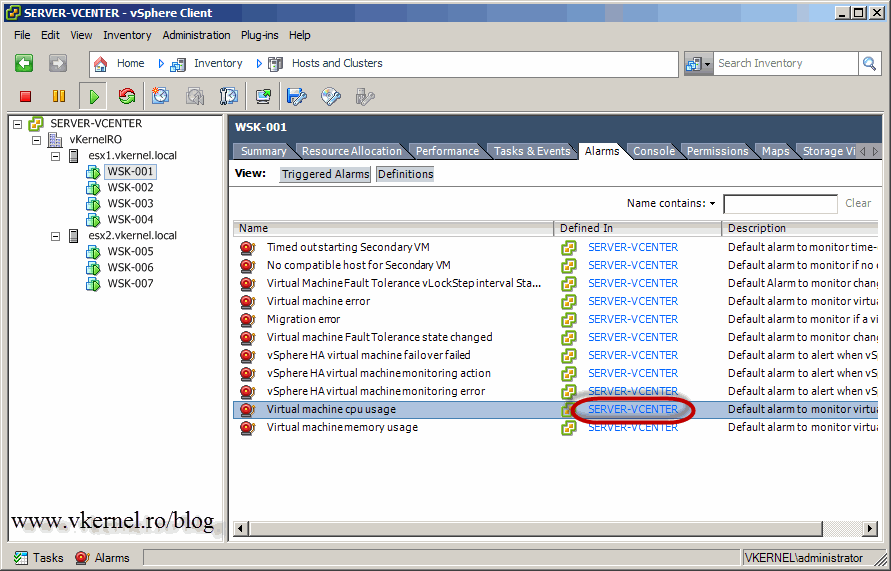 Configuring VMware vCenter Server Alarms Adrian Costea&#039,s blog