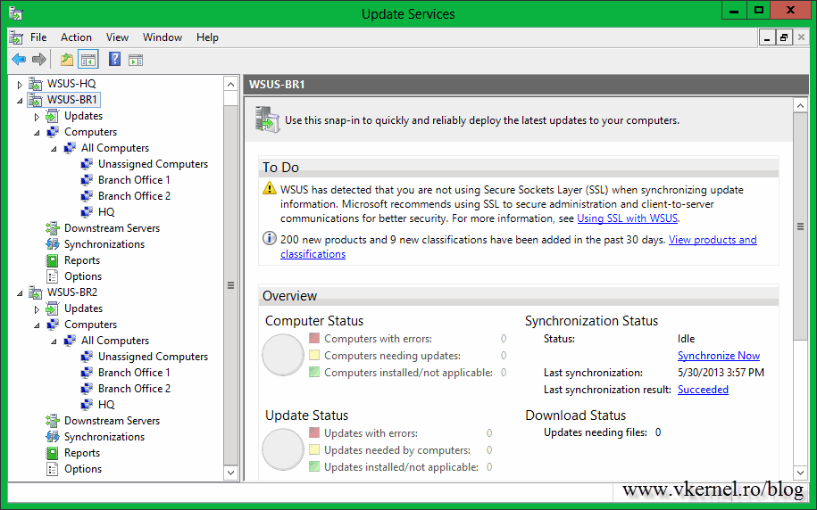 Configuring and managing WSUS Downstream Replica Servers Adrian