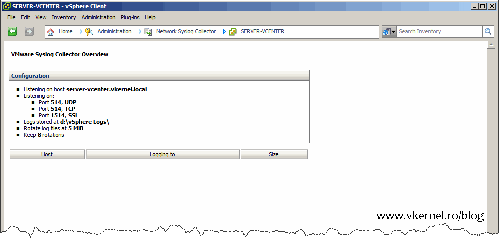 Installing and Configuring VMware vSphere 5.x Syslog Collector Adrian