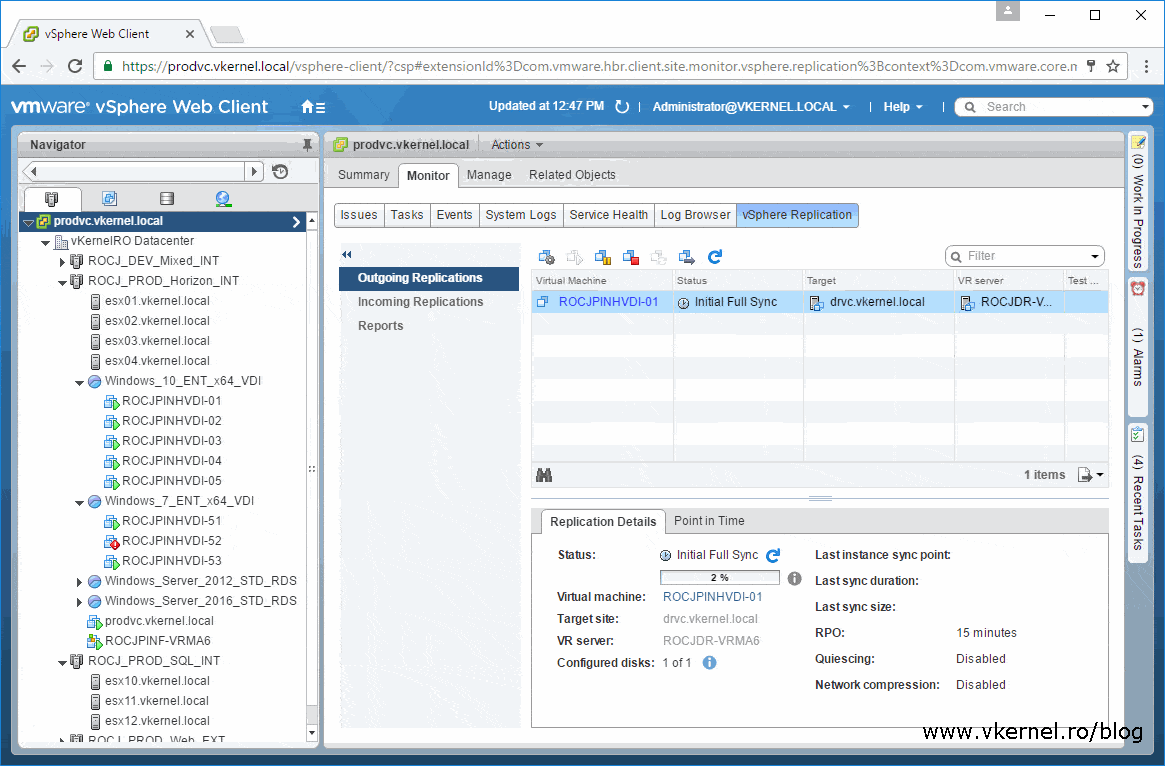 Deploying and Configuring VMware vSphere Replication Appliance 6.0