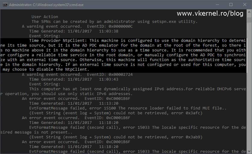 Configure DC to synchronize time with external NTP server