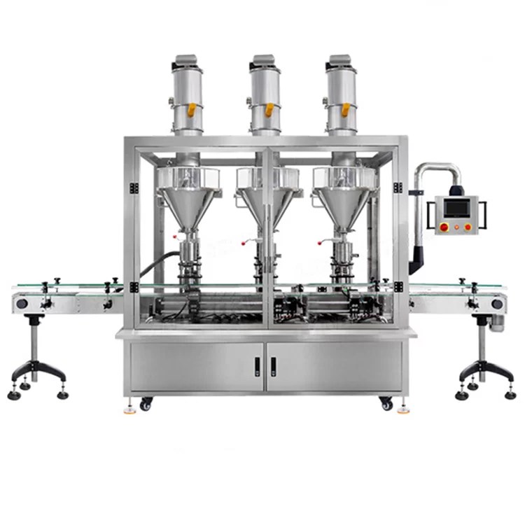 Automatic Powder Bottle Filling Machine, Auto Powder Filler Equipment