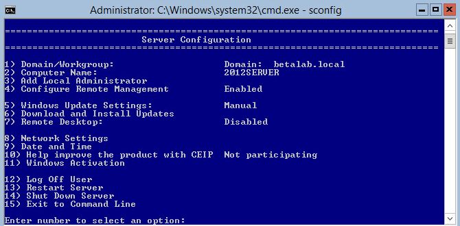 Windows Server 2012 Core or GUI Some Tips ESX