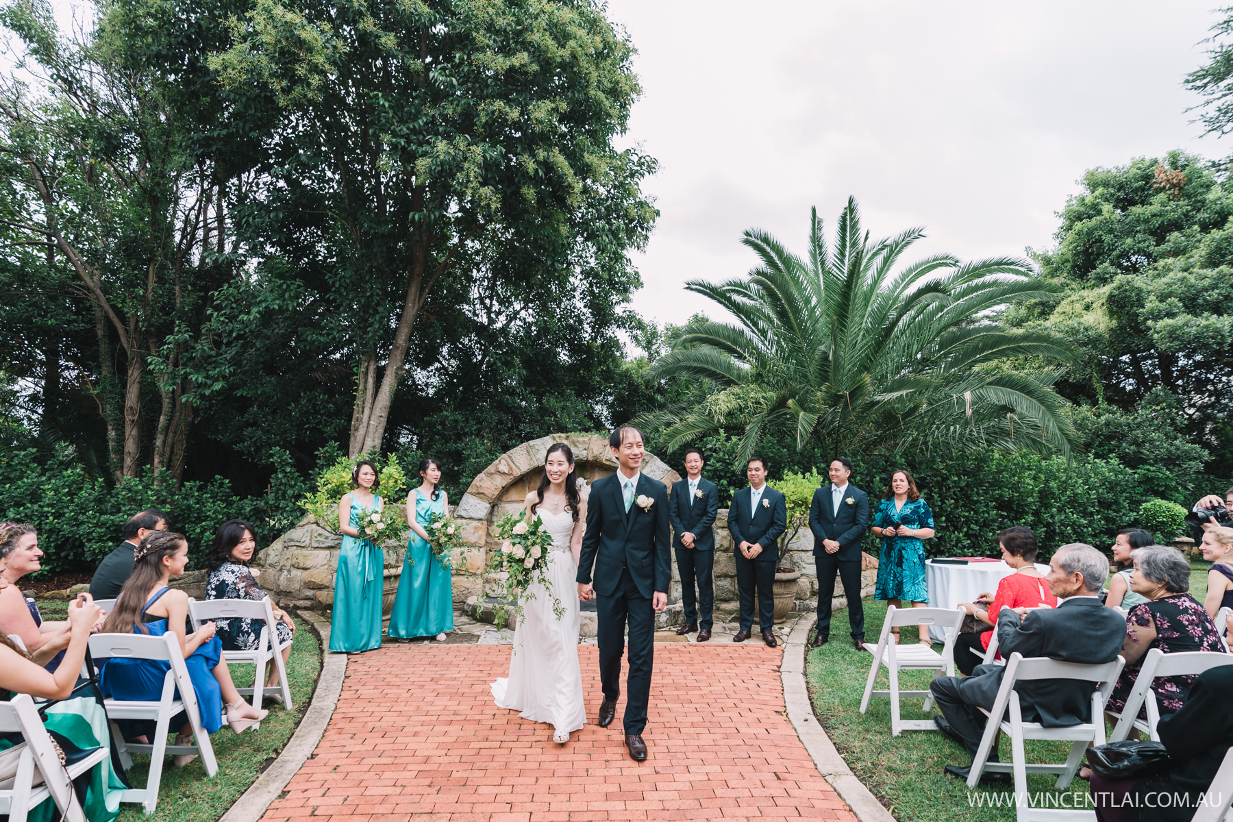 Garden Wedding Ceremony and Reception at Oatlands House Vincent Lai