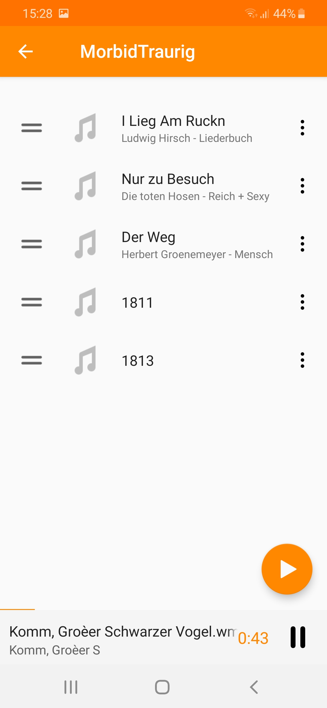 Wiedergabeliste in der APP bearbeiten Fragen zum VLC Media Player