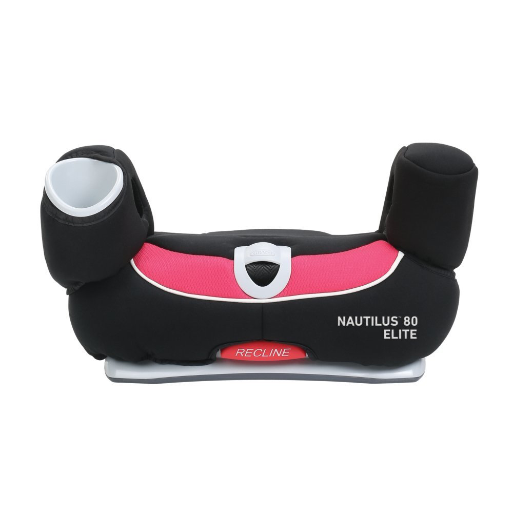 Graco Nautilus 80 Elite 3-in-1 Harness Booster Car Seat, Azalea Pink