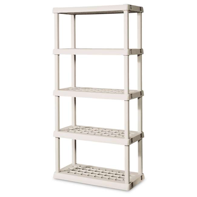 2 Sterilite 01558501 Heavy Duty 5Shelf Shelving Ventilated Upright
