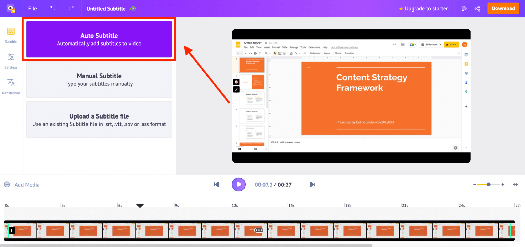 How to Turn Google Slides Presentations into Videos With Audio & CC