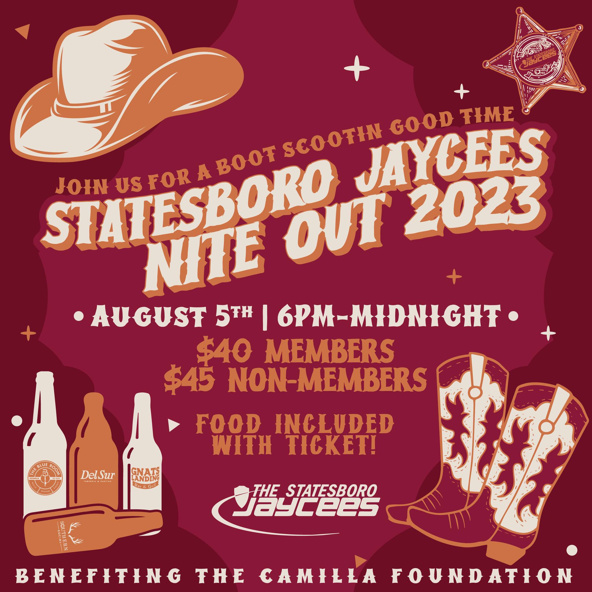Statesboro Jaycees Nite Out 2023 is August 5th Grice Connect