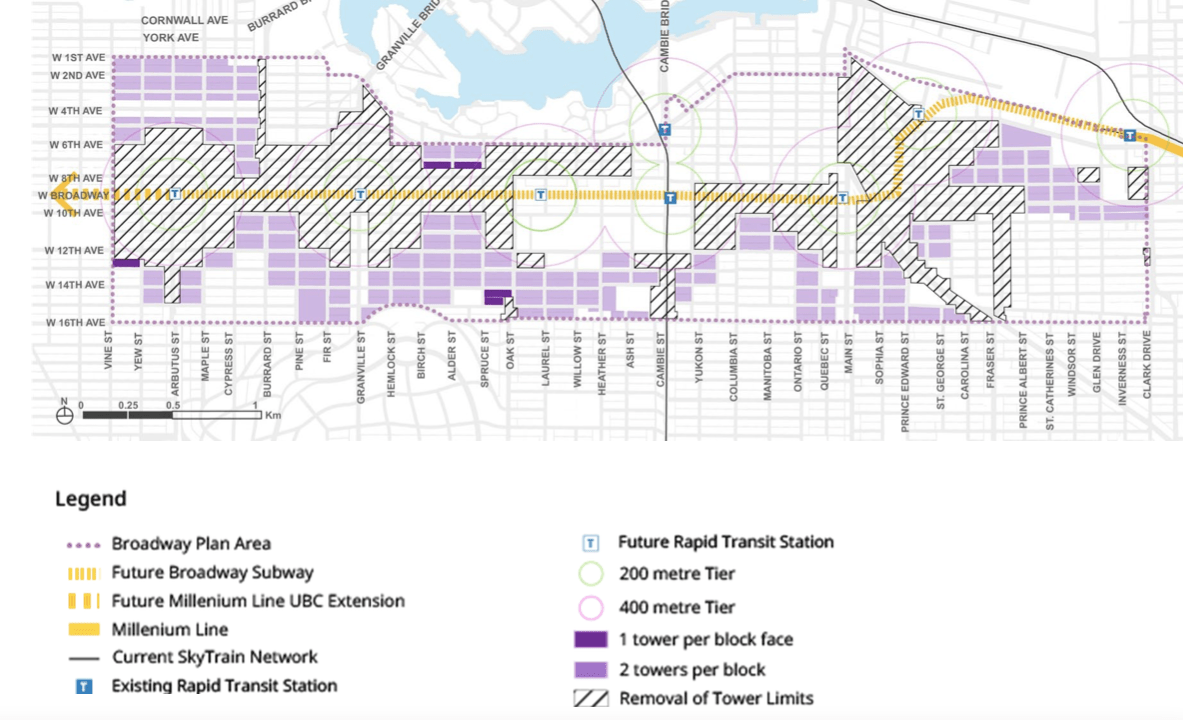 Removal of tower limits on Broadway up for council debate Vancouver