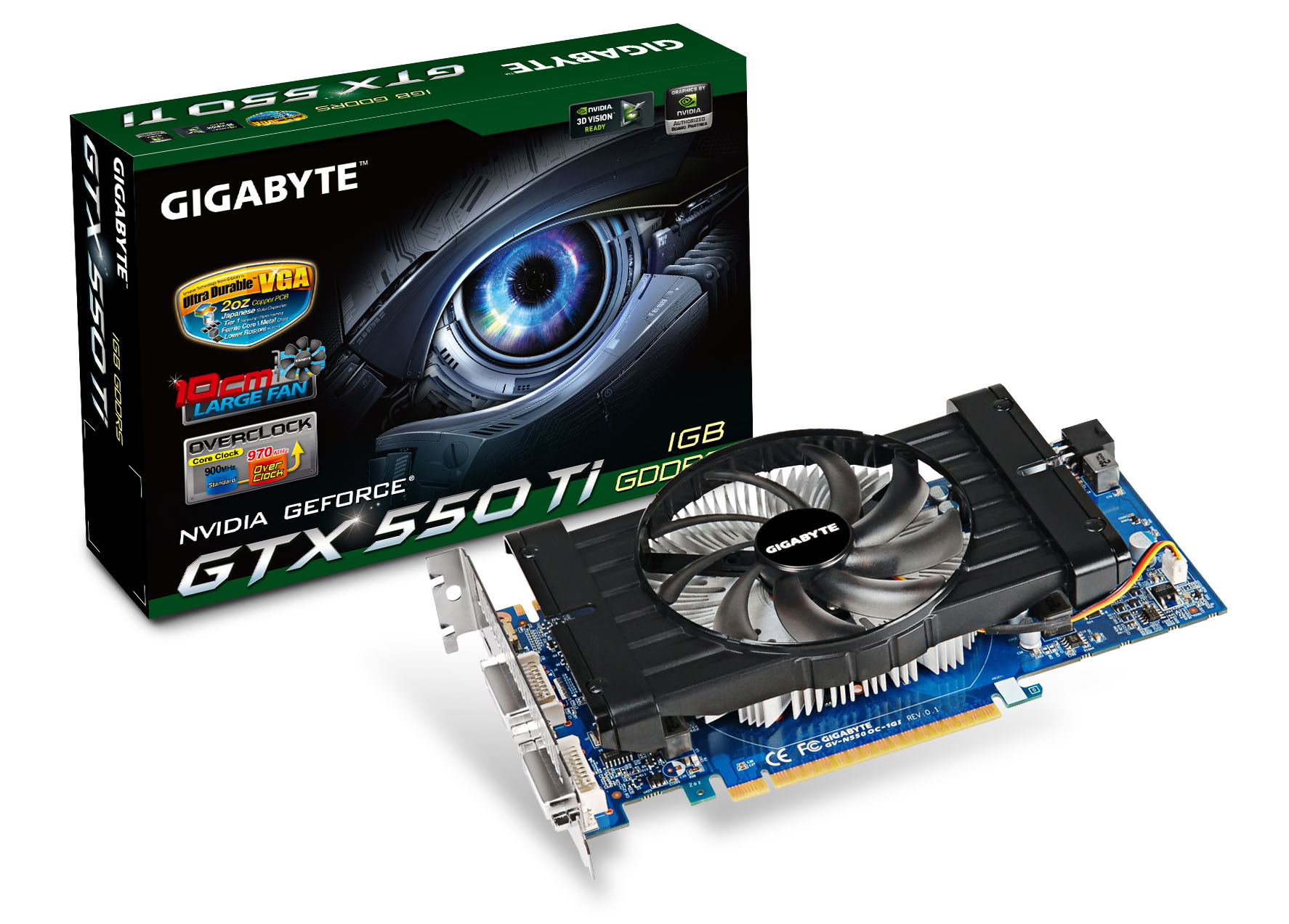 GIGABYTE NVIDIA GeForceTM GTX 550 Ti Overclock Edition