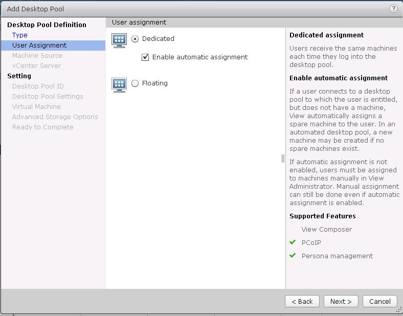Creating Manual Desktop Pool VMware Horizon View 6.x
