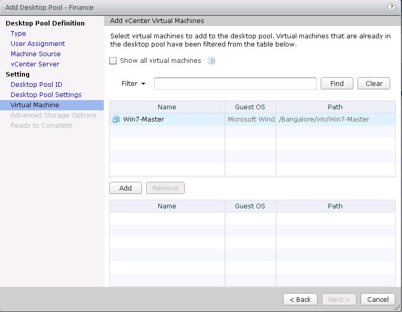 Creating Manual Desktop Pool VMware Horizon View 6.x