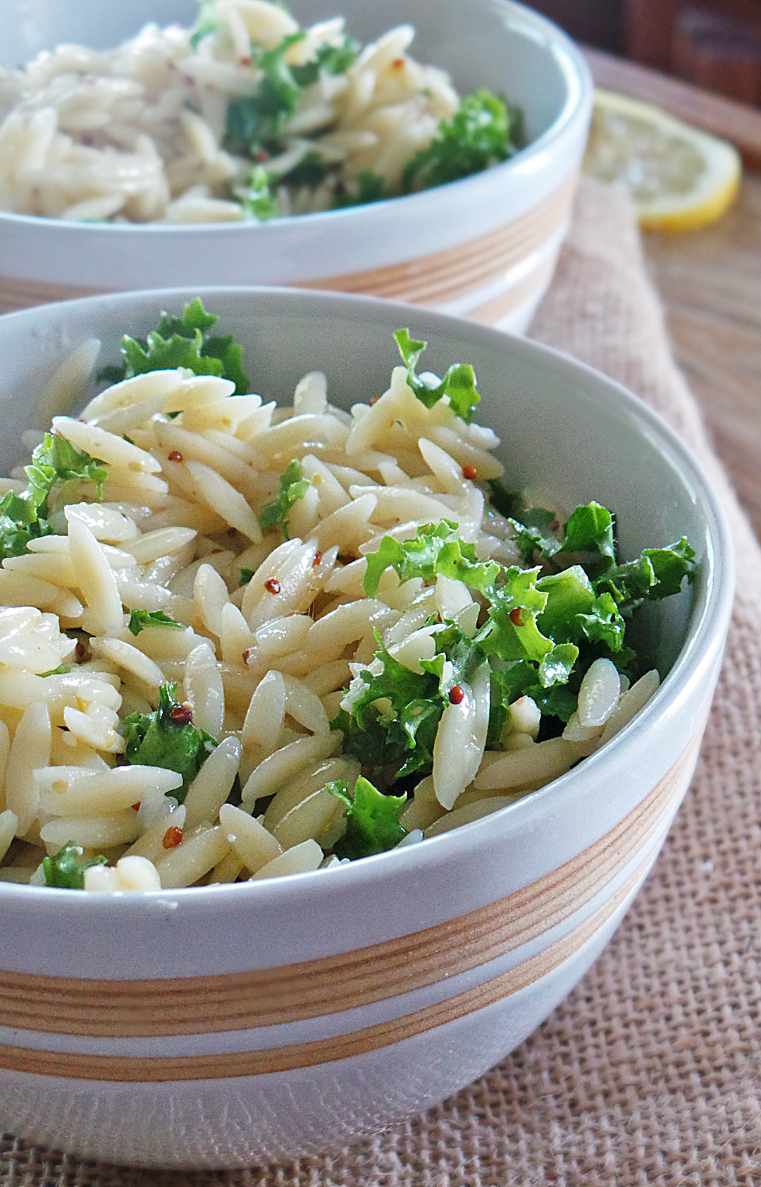 Dijon Lemon Orzo Pasta Salad