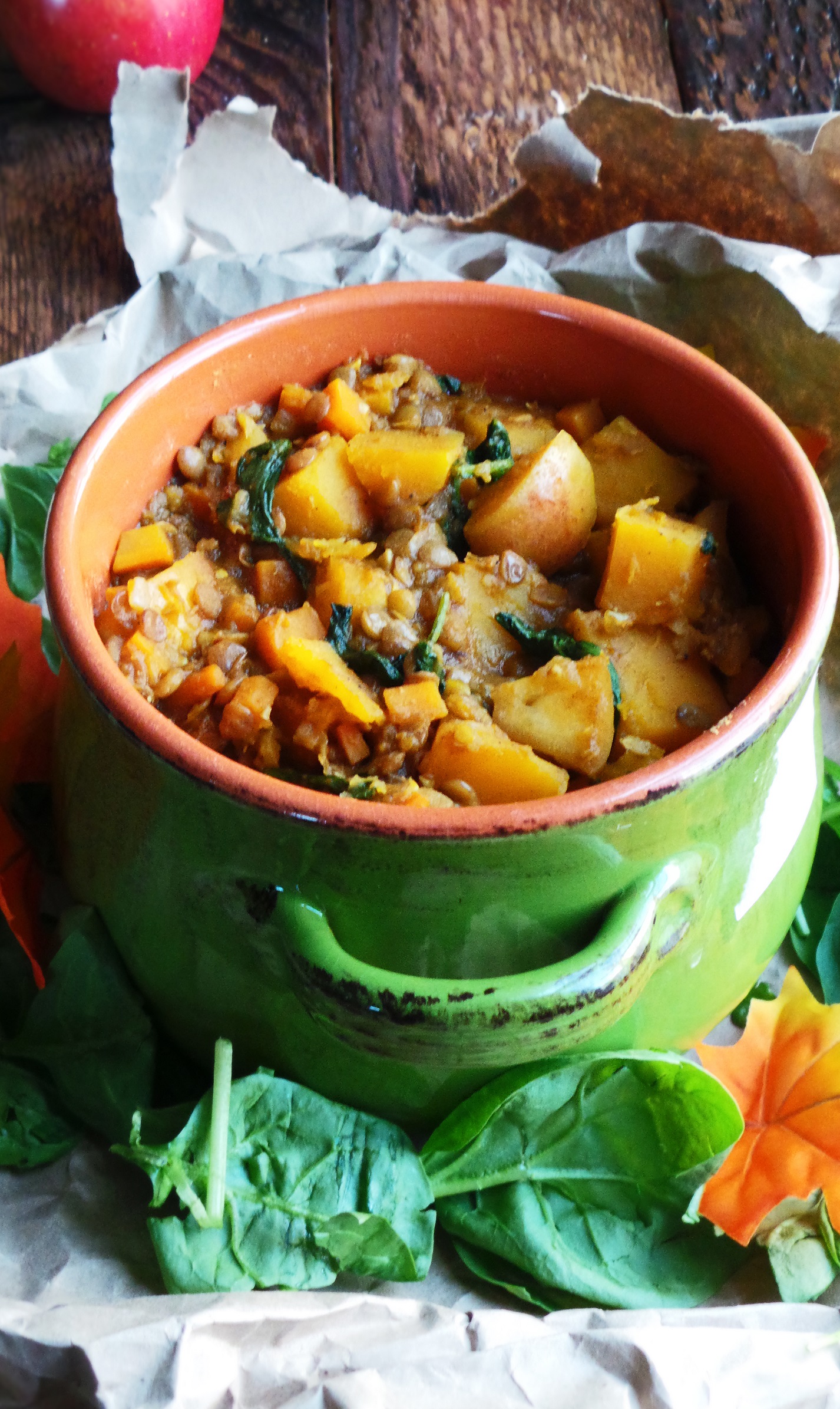 Curried Butternut Squash & Lentil Stew