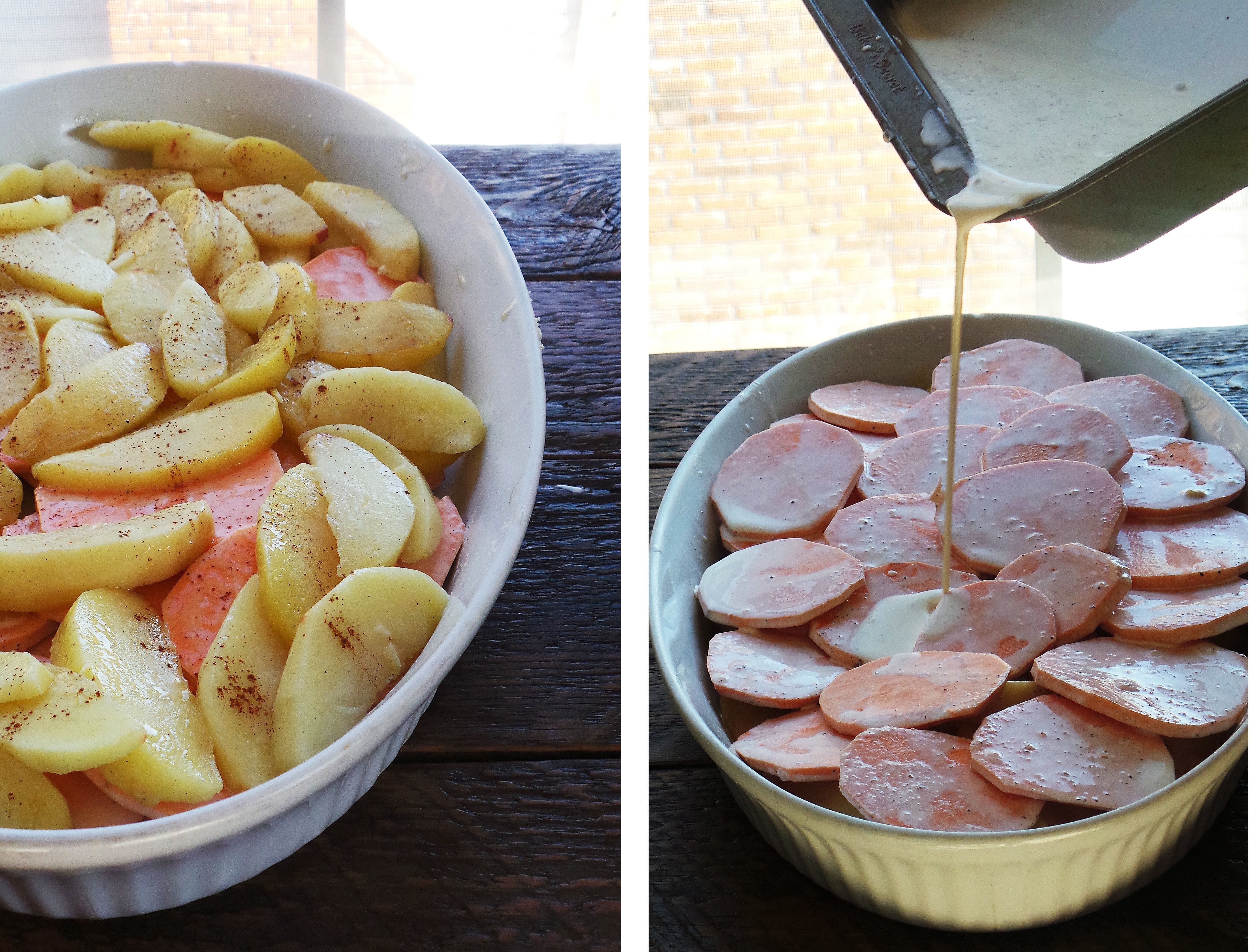 Sweet Potato & Apple Au Gratin