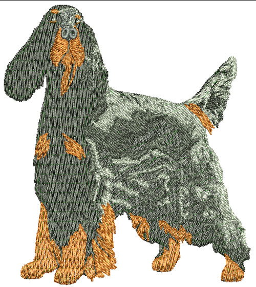 Vodmochka Embroidery Digitizing Pictures Animals Gordon_Setter