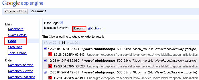 Google App Engine for Java Tutorial