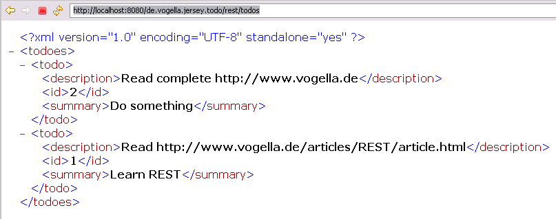 REST with Java (JAXRS) using Jersey Tutorial