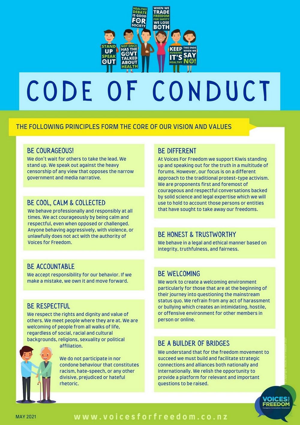 VFF Code of Conduct Voices For Freedom
