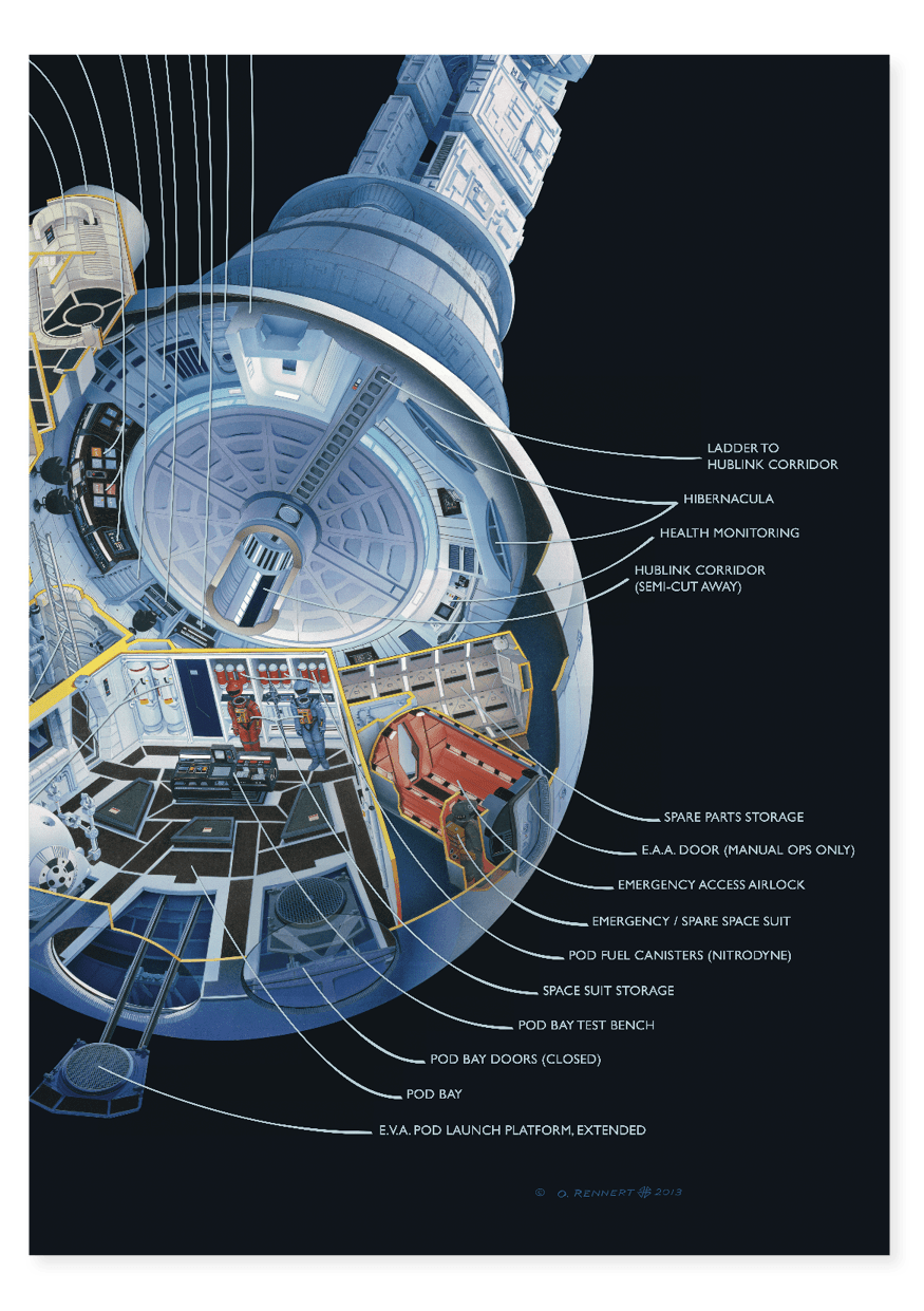 2001 Discovery Spacecraft From Drawing